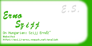 erno szijj business card